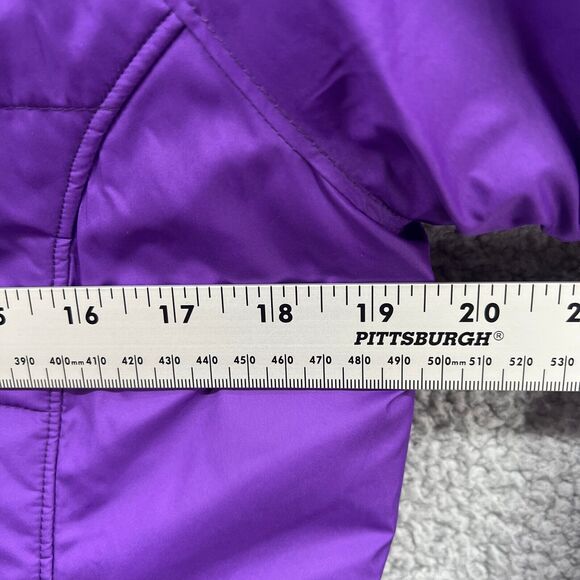 North Face Womens Jacket Coat Wind Breaker Purple Long Sleeve Small Petite - Picture 5 of 10